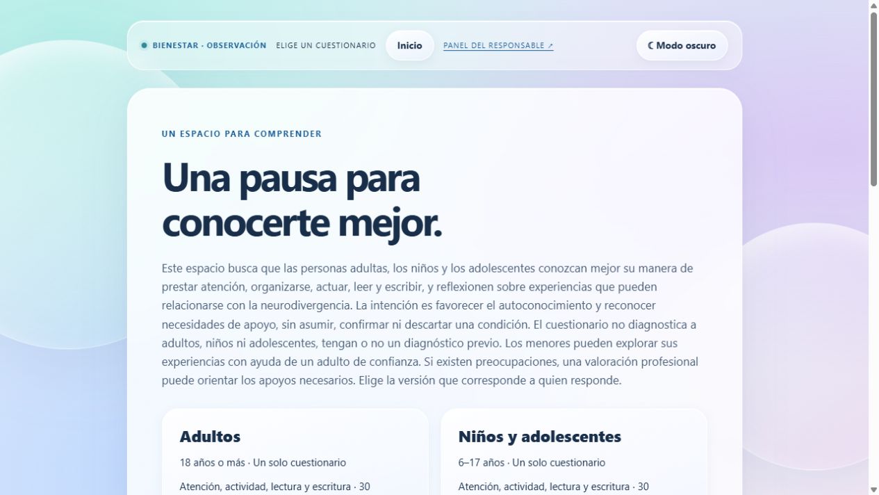 Vista actual del recurso Una pausa para conocerte mejor.